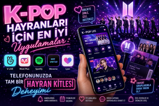 K-Pop Hayranları İçin En İyi Uygulamalar: Telefonunuzda Tam Bir Hayran Kitlesi Deneyimi