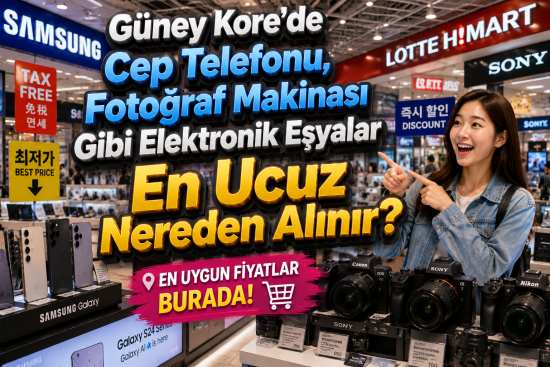 Güney Kore’de Cep Telefonu, Fotoğraf Makinası Gibi Elektronik Eşyalar  En Ucuz Nereden Alınır ?