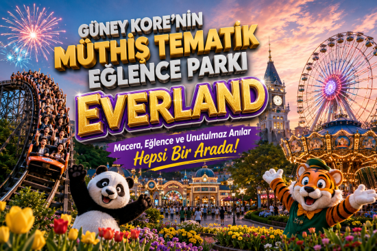 Güney Kore’nin Müthiş Tematik Eğlence Parkı Everland