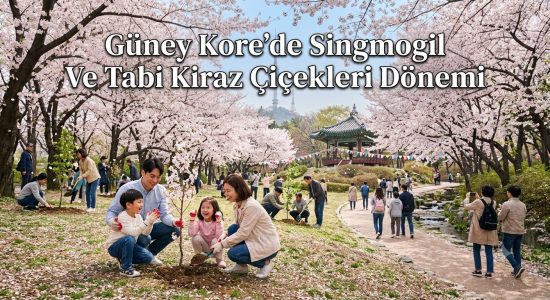 Güney Kore’de Singmogil. Ve Tabi Kiraz Çiçekleri Dönemi